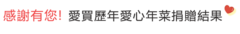 歷年愛心年菜捐贈成果