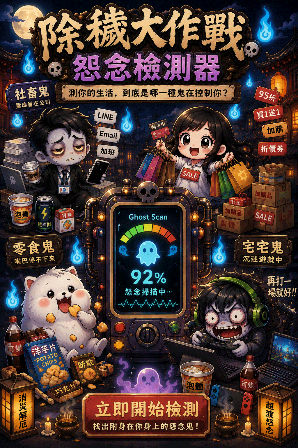 除穢大作戰怨念檢測器主視覺